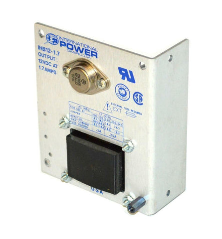 INTERNATIONAL POWER IHB12-1.7 POWER SUPPLY 12 VDC @ 1.7 AMPS