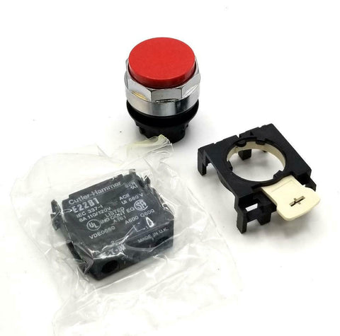 Cutler Hammer E22E2B Red Extended Pushbutton