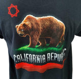 Gildan Men's Tool California Republic Bear Black Short Sleeve Shirt Size Large