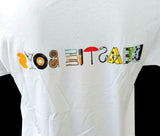Gildan Men's Beastie Boys Front/Back Graphic White Short Sleeve Shirt Size Large
