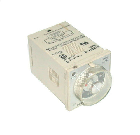 OMRON  H3BH-8  TIME DELAY RELAY 200-240 VAC 0.5-10 SECONDS