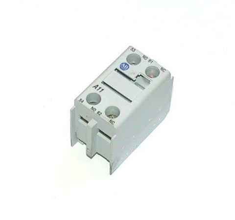 ALLEN BRADLEY  100-F   AUXILIARY CONTACT BLOCK 10 AMP 1 N.O. 1 N.C. CONTACTS
