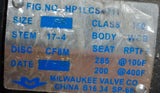 Milwaukee Valve HP1LCS4211 3" Class 150 Butteryfly Valve W/ Gear Operator