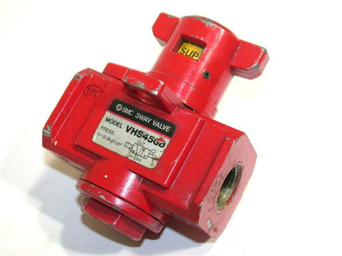 UP TO 2 SMC MANUAL 3 WAY SAFETY AIR VALVES VHS4500 3/8" NPT