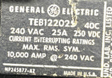 General Electric TEB122025 2-Pole Circuit Breaker 25A 240VAC 1PH Bolt-On