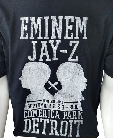 Alstyle Men's Eminem Jay-Z Comerica Park Detroit Home And Home 2010 Sh