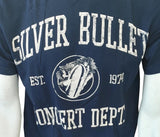 Alstyle Men's Bob Seger Silver Bullet Concert Dept. Navy Shirt Size Medium