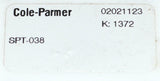 COLE-PARMER SPT-038 LOW-FLOW IMPELLER SENSOR