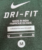 Nike Dri-Fit Women's Green Bay Packers NFL Green Short Sleeve Shirt Size Medium