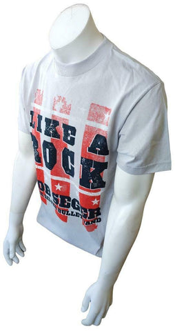 Alstyle Men's Bob Seger & The Silver Bullet Band Like A Rock Gray Shirt Size M
