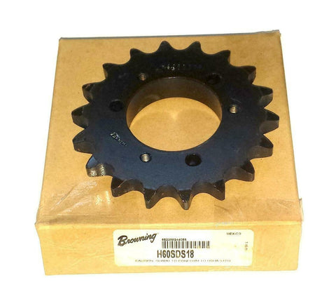 New Browning  H60SDS18  Roller Chain Sprocket 60 Chain 18 Tooth