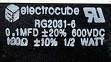 Electrocube RG2031-6 Capacitor 100 Ohms 0.1 MFD 600 VDC 0.5 Watts