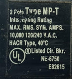 Murray MP250 2 Pole Circuit Breaker 50A 120/240VAC 1 PH Plug In Mount