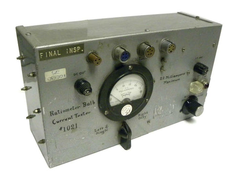 1021 RATIOMETER BULB CURRENT TESTER - SOLD AS IS