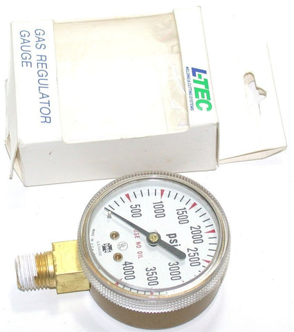 L-Tec USG BU-2581-AM 2" Diameter 1/4in Npt Gas Regulator 0-4000 NIB