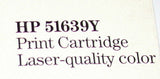 3 HEWLETT PACKARD PRINT CARTRIDGES YELLOW MODEL 51639Y