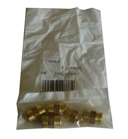 NEW ANDERSON 103A-A BRASS COUPLING 1/8" (PACKS OF 5)