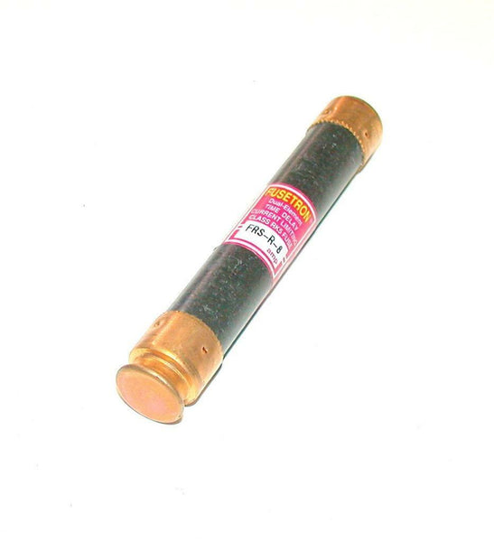 NEW BUSSMAN FUSETRON FRS-R-8 DUAL ELEMENT TIME DELAY FUSE 8 AMP 600 VA