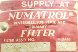 Numatrol 214-104-B Primary Filter Reversible Sub-Plate