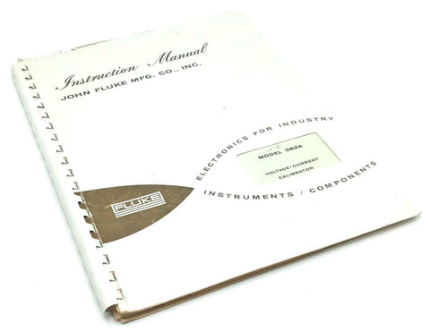 Fluke Model 382A Voltage/Current Calibrator Instruction Manual