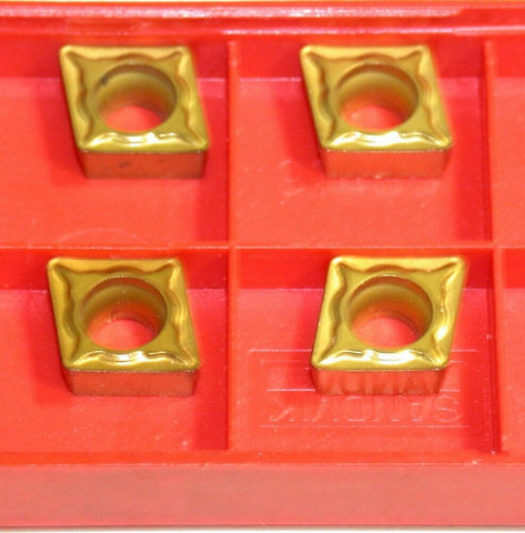 Lot of 4 New Sandvik CoroTurn 107 Turning Carbide Inserts CCMT 09 T3 08-UM 2025