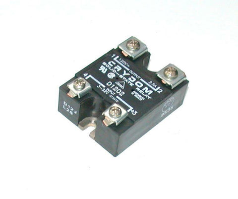 CRYDOM  D1202  SOLID STATE RELAY 120 VAC 2.5 AMP 3-32 VDC LOGIC