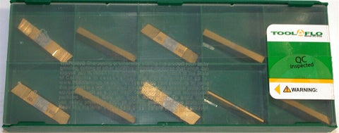 Lot of 10 New Tool-Flo Deep Grooving 1/8" Insert VDB 125 A015 GP50C