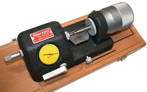 Starrett 0 - 50mm Easy Read High Precision Bench 0.002mm Micrometer Model 673M