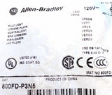 Allen-Bradley 800FD-P3N5 22mm Monolithic Pilot Light 120V AC/DC 120V LED - Green