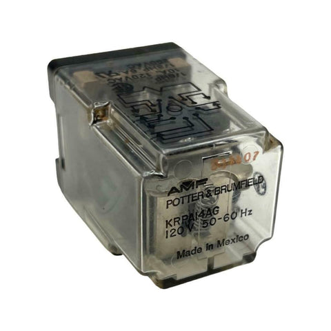 AMF Potter & Brumfield KRPA14AG Power Relay 24V DC, 10A, 1/6 HP, 120V AC 50-60Hz