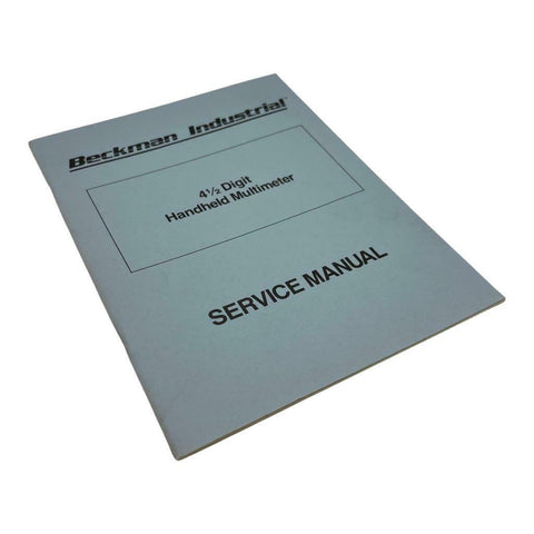 Beckman Industrial 4410 HD140 4-1/2 Digit Handheld Multimeter Service Manual