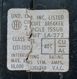 ITE QT1-1515 1 Pole Twin Circuit Breaker 15/15A 120/240V 1 PH Plug-In