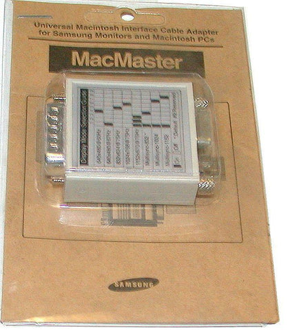 NEW SAMSUNG MACMASTER UNIVERSAL MACINTIOSH INTERFACE CABLE ADAPTER