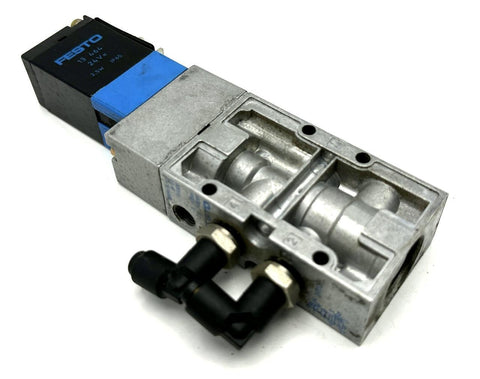 Festo MVH-5-1/8 114900 Solenoid Valve 145 PSI w/ Coil 13464 24V 2.5W
