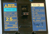 FUJI 2.5 AMP CIRCUIT BREAKER 250 VAC MODEL MB30-CB (4 AVAILABLE)