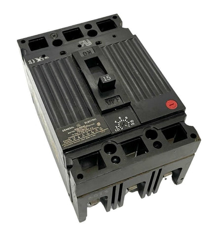 General Electric TEC36015 3-Pole Mag-Break Circuit Breaker 15A 600VAC 3 PH