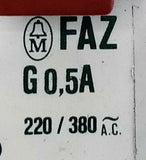 Moeller FAZ G0.5A Circuit Breaker 0.5A  277/480VAC