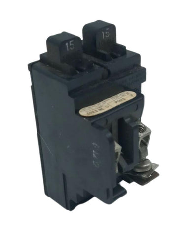 ITE P1515 2 Pole Twin Pushmatic Circuit Breaker 15/15A 120/240VAC 1 PH Plug-In