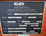 C&D EFR18HK800M 36V Forklift Battery Charger 18 Cell 800 AH 208/240/480V 3 Ph