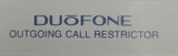 DuoFone 43-952 Outgoing Call Restrictor
