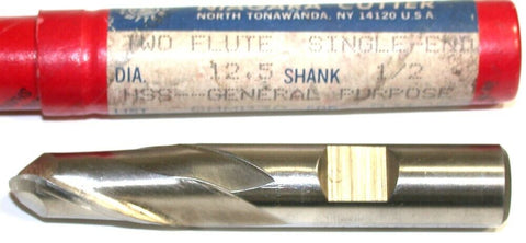 Niagara Cutter 12.5mm 1/2" Shank 2 Flute HSS Ball End Mills 83125 New
