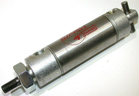 BIMBA 1" STROKE 1 1/16" BORE STAINLESS AIR CYLINDER 091-DP