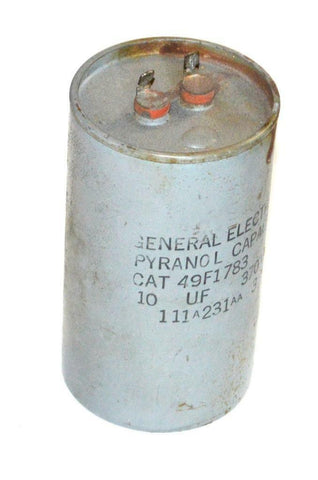 GENERAL ELECTRIC GE 49F1783 PYRANOL CAPACITOR 10 UF 370 VAC