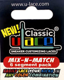 ULace Classic No-Tie Sneaker Customizing Shoe Laces Wheat 6-Segment Pack