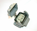 UP TO 8 HARTING 6-PIN MALE CONNECTOR AND BASE MODEL HAN6E-M