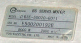 Velconic  VLBSE-50020-G011  BS Servo Motor 5000 Watt 2000 RPM