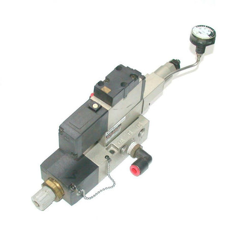 SMC   NARBF2000-P   SOLENOID VALVE W/REGULATOR AND MANIFOLD 26 VDC 1/8 NPT