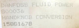 Danfoss Fluid Power 800036 Mobile Hydraulics Handknob Conversion Replacement Kit