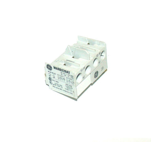NEW GENERAL ELECTRIC  MARD220AT   AUXILIARY CONTACT BLOCK 2 N.O. CONTACTS 10 AMP