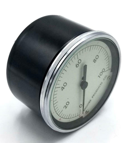 Moore Products 1-100 PSI Pressure Gauge 3-1/2" Face 1/4" NPT